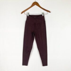 P'tula Bareform Legging 23” Size Small Currant High Rise Criss Cross Waistband